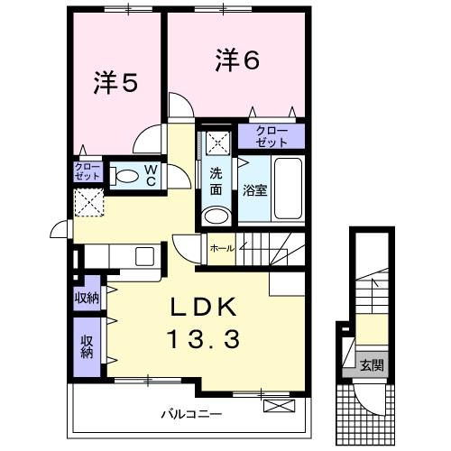 グラーベン沖　A（201） 間取り図画像