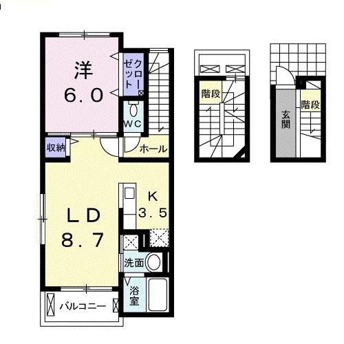 イースト　ヒルズ 間取り図画像