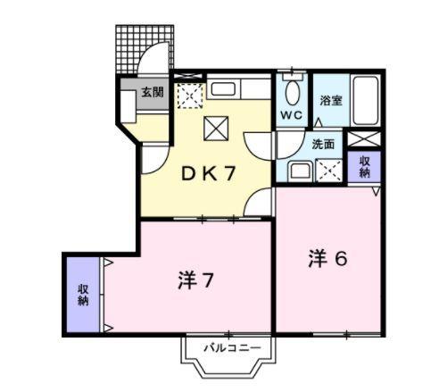 カーサ C 間取り図画像