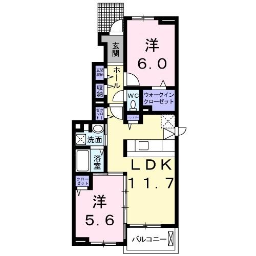 エスポア　A棟 間取り図画像