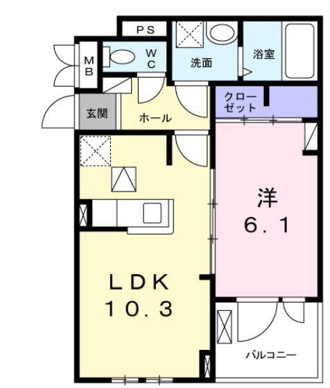 コンテ　ソレイユ 間取り図画像