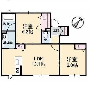サンク・エール 間取り図画像