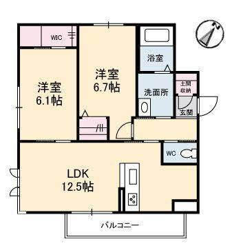 シャーメゾン沖 間取り図画像