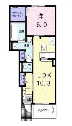 ルーデンスB（105） 間取り図画像