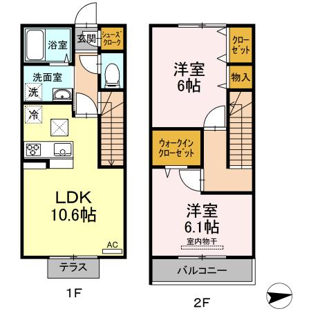 メゾン　ド　シャルム 間取り図画像