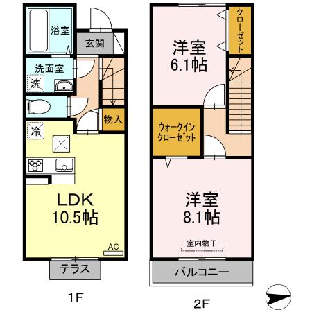 メゾン　ド　シャルム（108） 間取り図画像