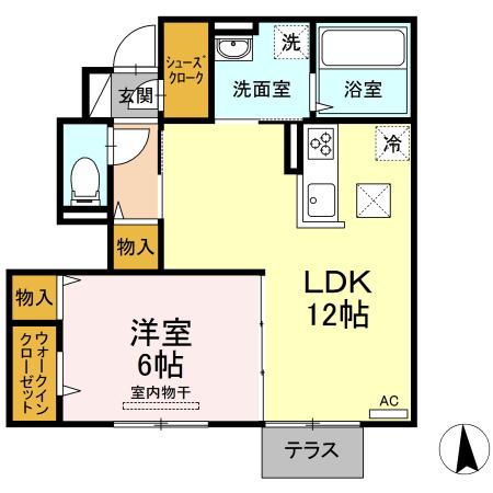 エマーブルM’ｃ（103） 間取り図画像