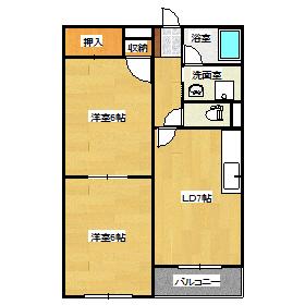 クレアンジュKATI 間取り図画像