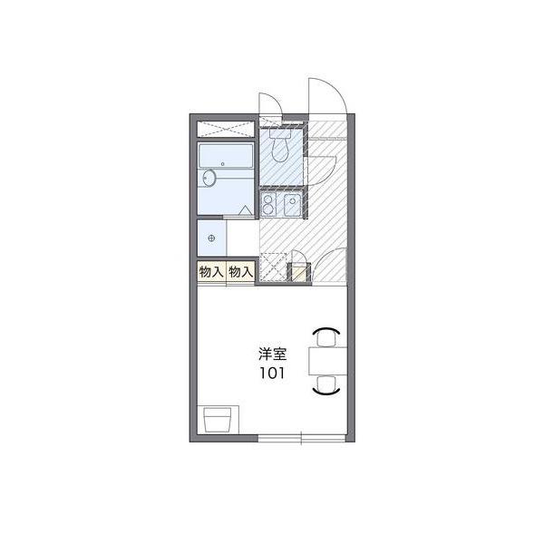 レオパレスASAGOE１７ 間取り図画像