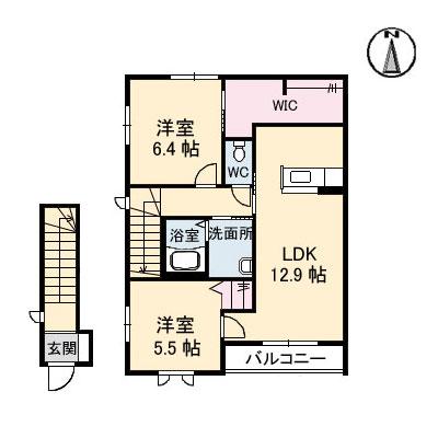 シャーメゾンアドニスⅠ棟 間取り図画像