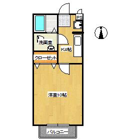 Casa　Y.M.K　B棟 間取り図画像