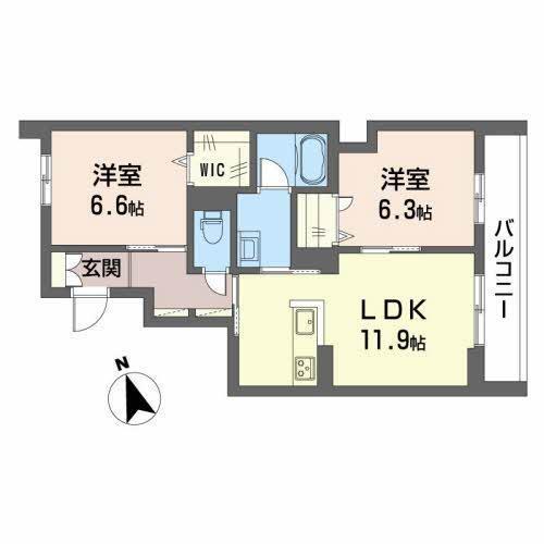 リバーサイド　ハナ 間取り図画像