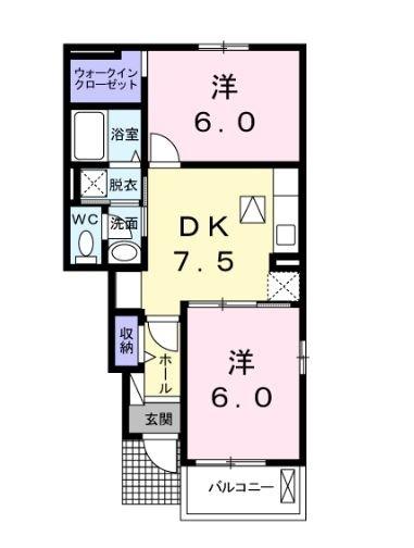 サンリットB 間取り図画像