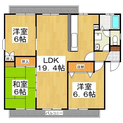 サンビレッジ江並 間取り図画像