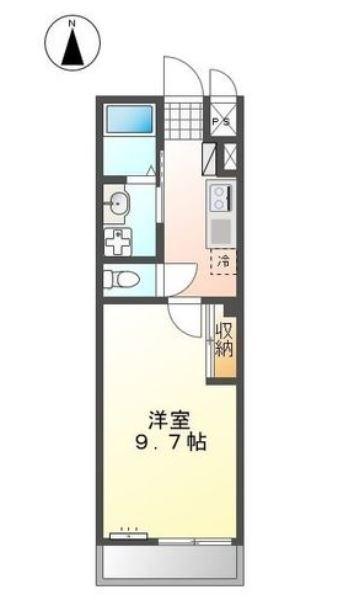 ハイツ　T and T（206） 間取り図画像
