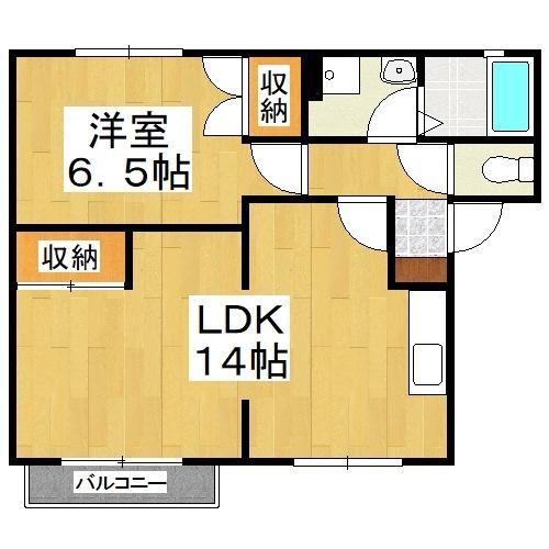 アイリス　B 間取り図画像