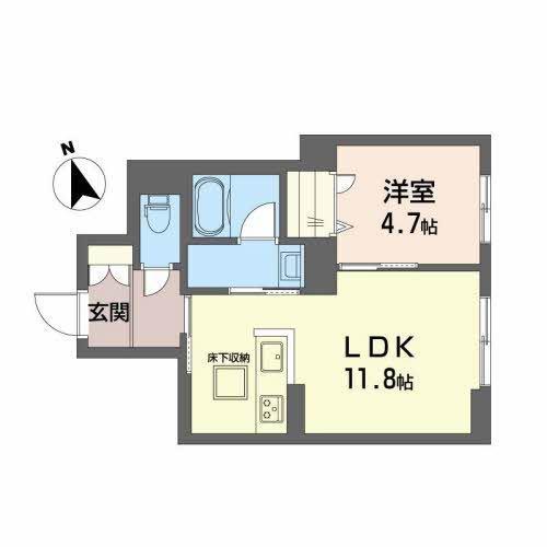リバーサイド　ハナ 間取り図画像