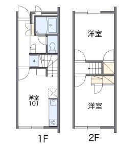 レオパレス福泊B 間取り図画像