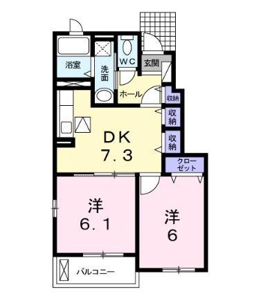 メゾン・ド・フルール 間取り図画像