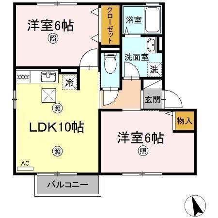 グリーンコート　Ｂ棟 間取り図画像
