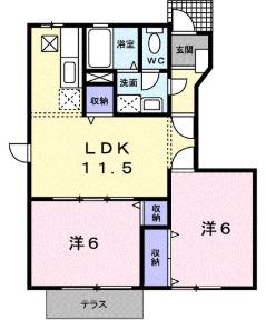 ボニートロッサ 間取り図画像