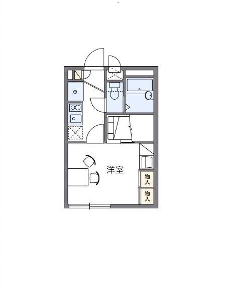 レオパレス赤田 間取り図画像