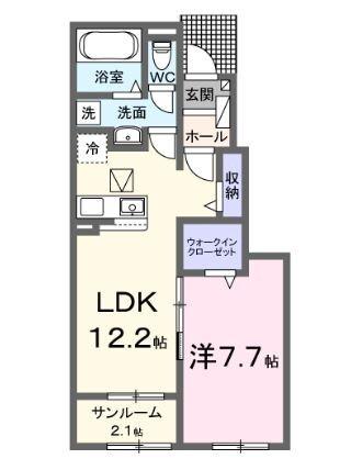 リップルガーデン　Ｆ 間取り図画像