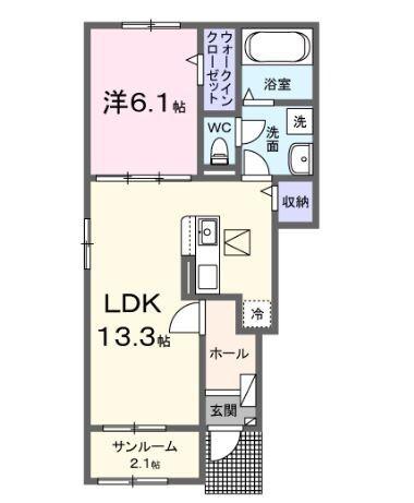 オランジェ 間取り図画像