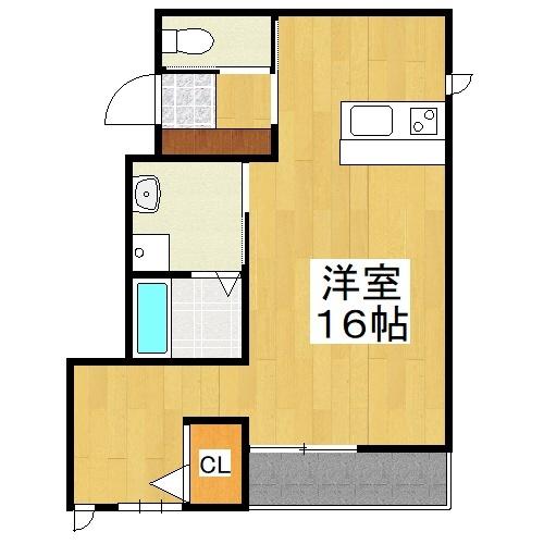 LDKと洋室の間に仕切り設置