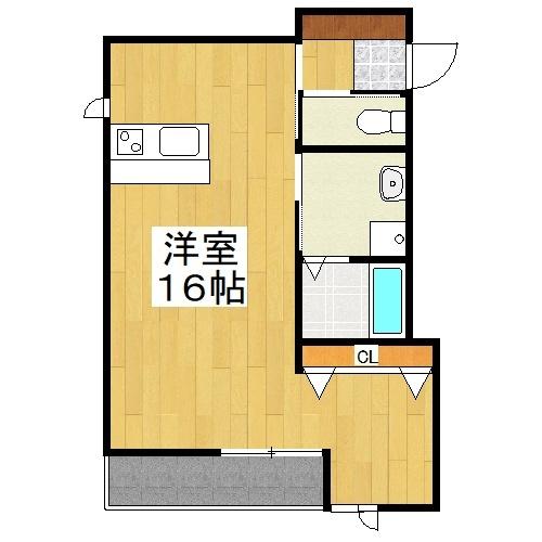 LDKと洋室の間に仕切り設置