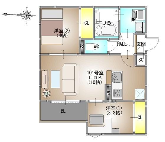  間取り図写真