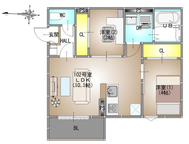  間取り図写真