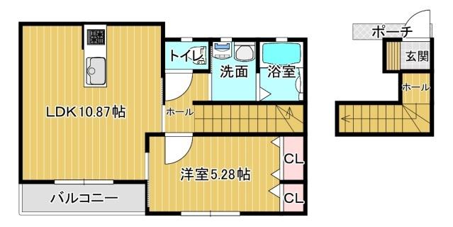 ソラリア(北側) 間取り図画像