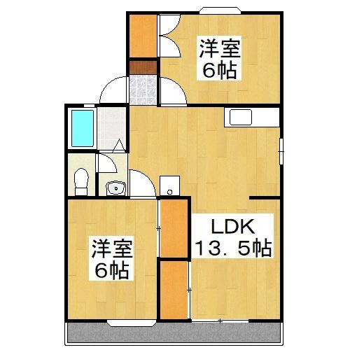 ファミーユ・ビボ Ｄ 間取り図画像