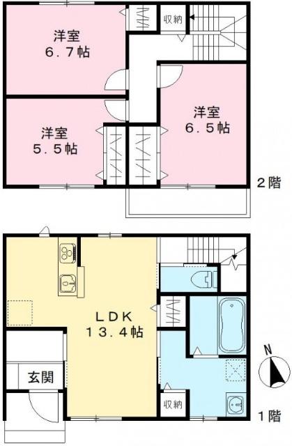 ソレイユ・ル・バン清水 間取り図画像