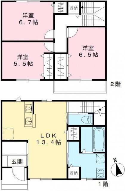 ソレイユ・ル・バン清水 間取り図画像