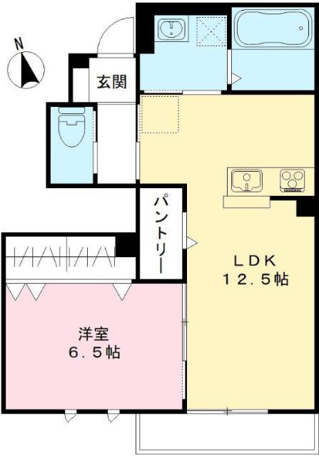 ソレイユ・ル・バン清水A 間取り図画像