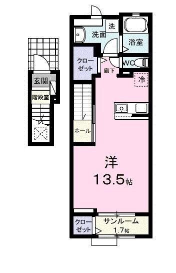 レンジ　雄町 間取り図画像