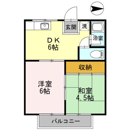 コーポ母恩 間取り図画像