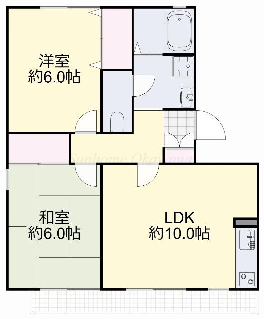 フローラ藤崎 間取り図画像