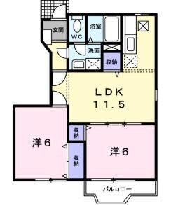 カーサ A 間取り図画像