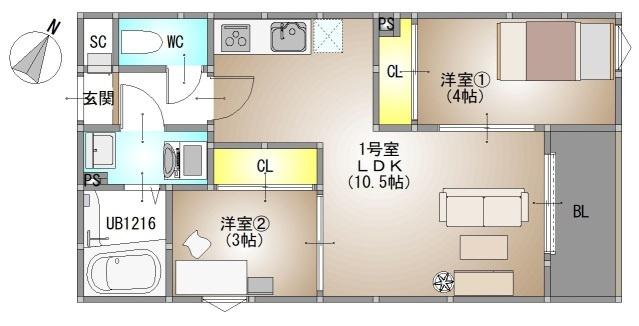 REGALEST 藤原光町 間取り図画像