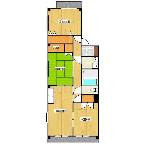 ドリームマンション（102） 間取り図画像