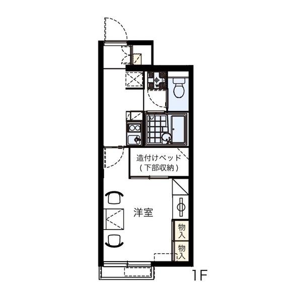 レオパレスnew伊部 間取り図画像