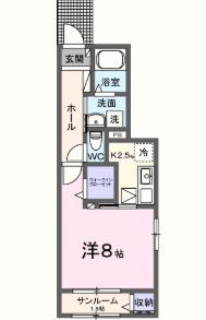パラディス 間取り図画像