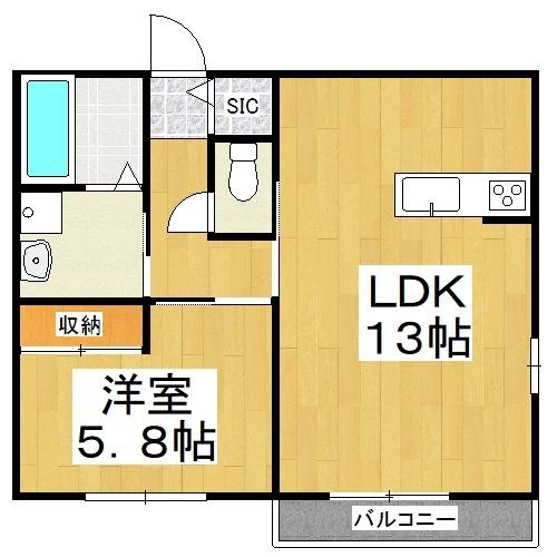 グランシャリオⅡ（102） 間取り図画像