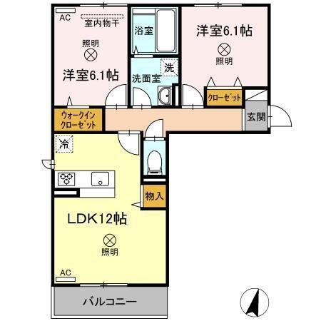 ディア・ベルジュⅠ 間取り図画像