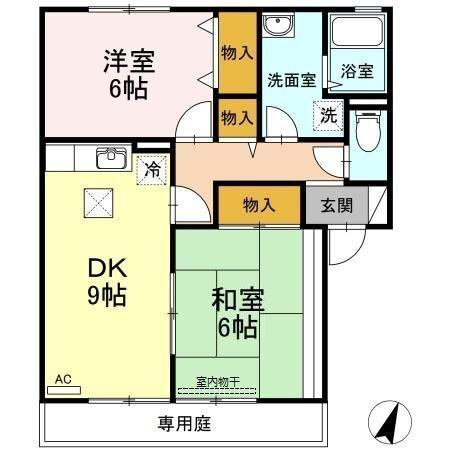 クレセント中島 間取り図画像