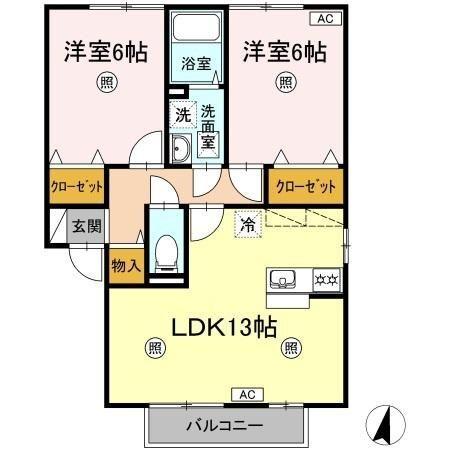 パストラーレ　Ａ棟 間取り図画像