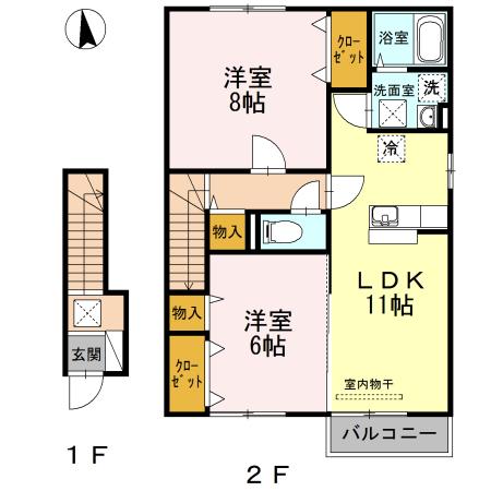 ヴィラ･シュモクⅡ 間取り図画像
